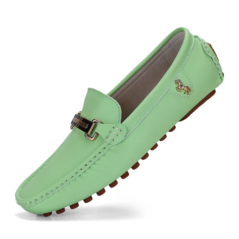 Mocassin Turquoise Homme