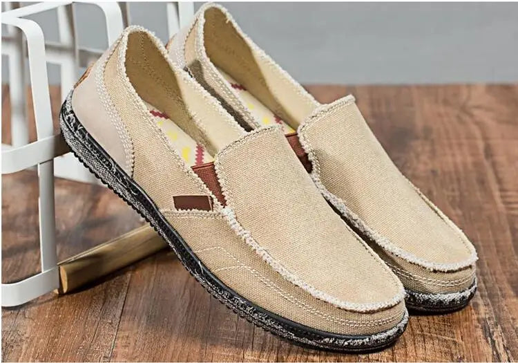 Mocassin Toile Homme