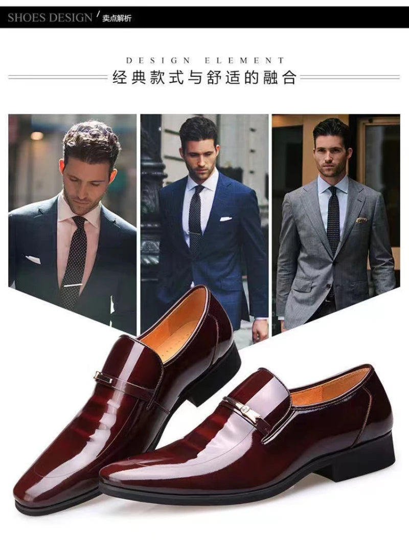 Mocassin Bordeaux Homme Vernis