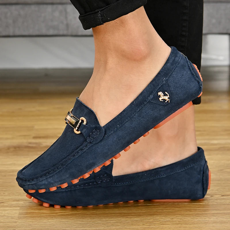Mocassin Bleu Nuit Homme