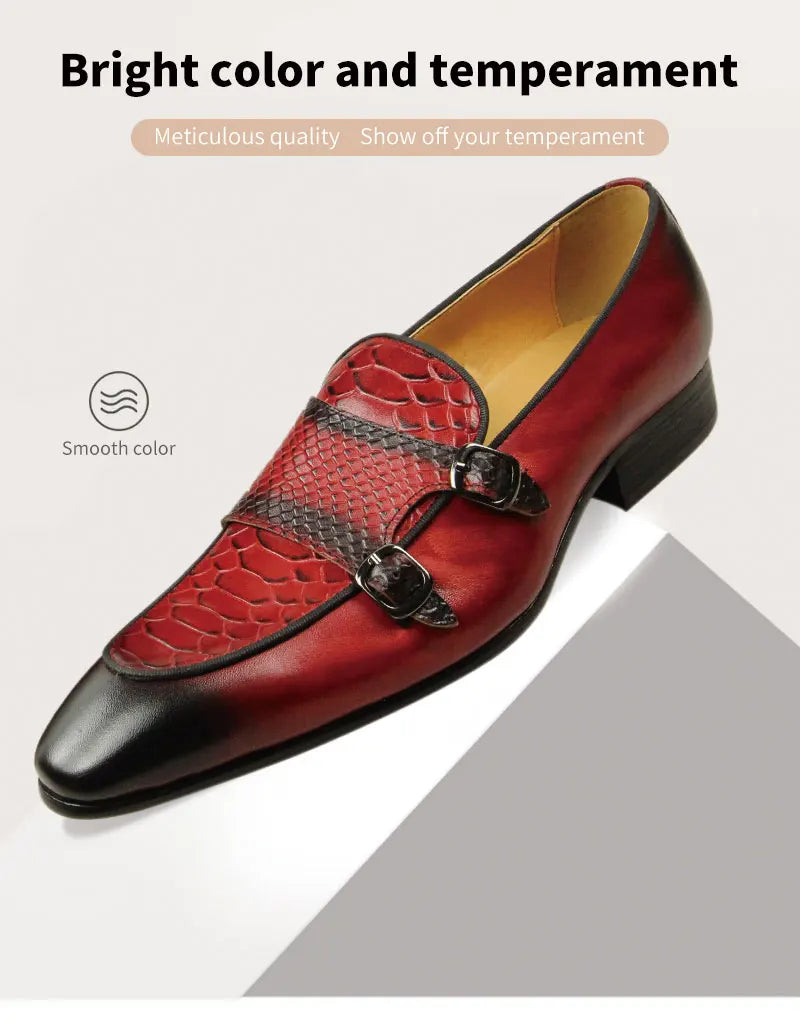 Mocassin Croco Bout Pointu Homme
