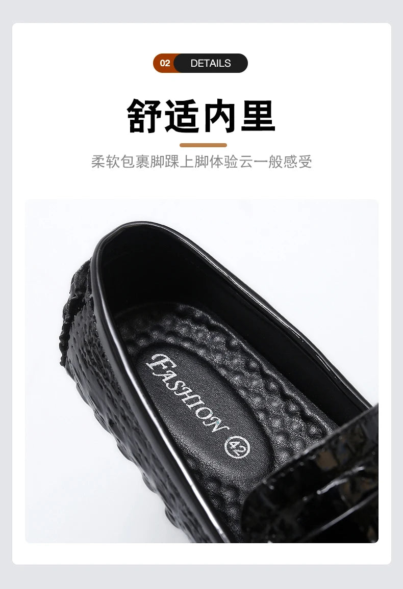 Mocassin Croco Blanc Unisexe