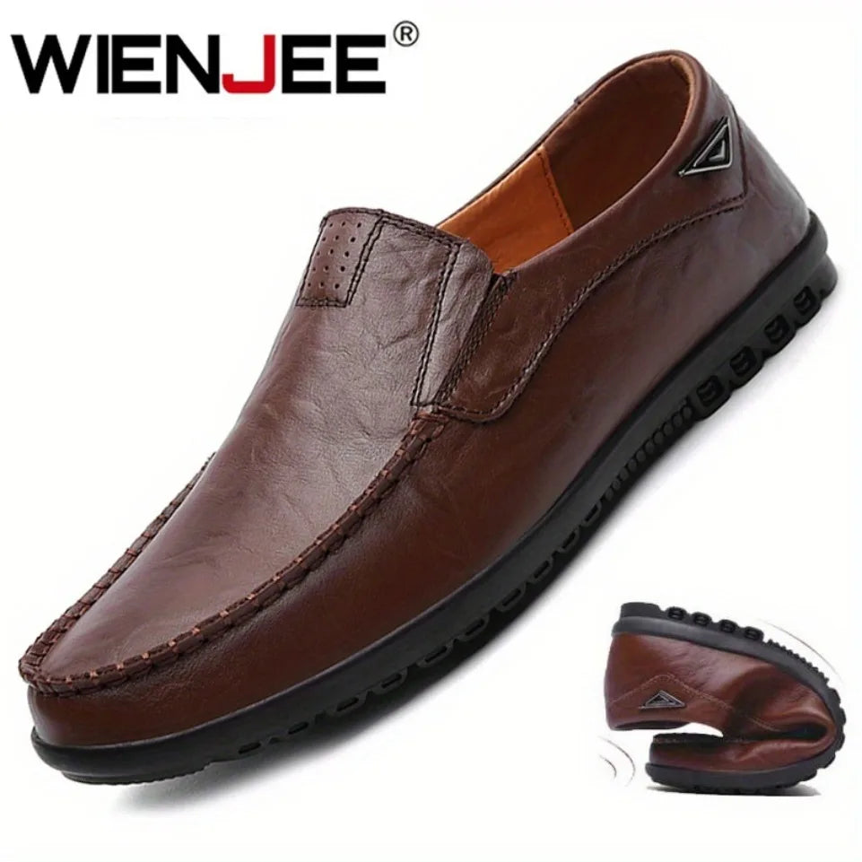 Mocassin Noir Homme Confortable