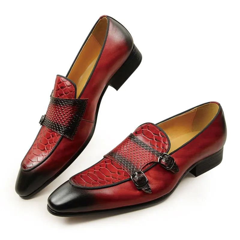 Mocassin Croco Bout Pointu Homme