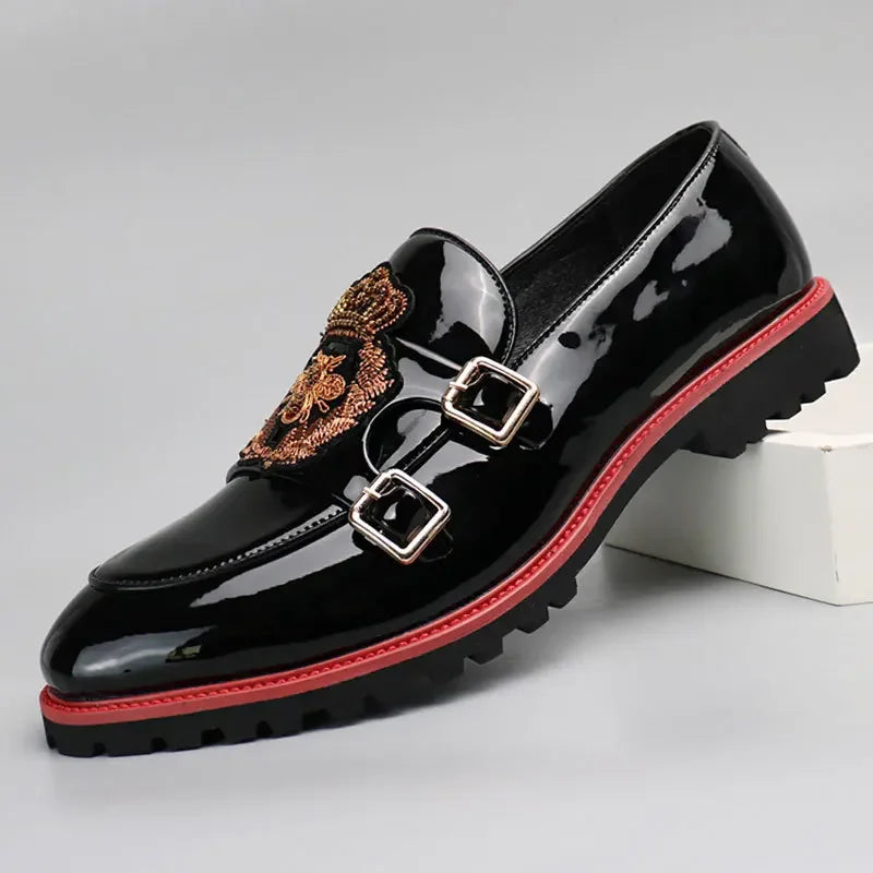 Mocassin Brodé Homme