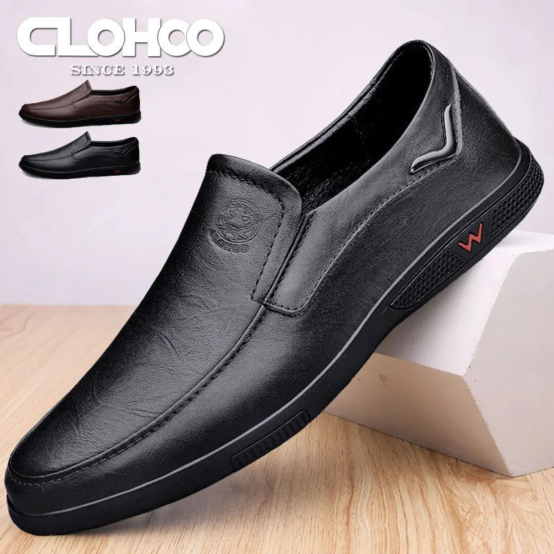 Mocassin Cuir Homme Semelle Caoutchouc