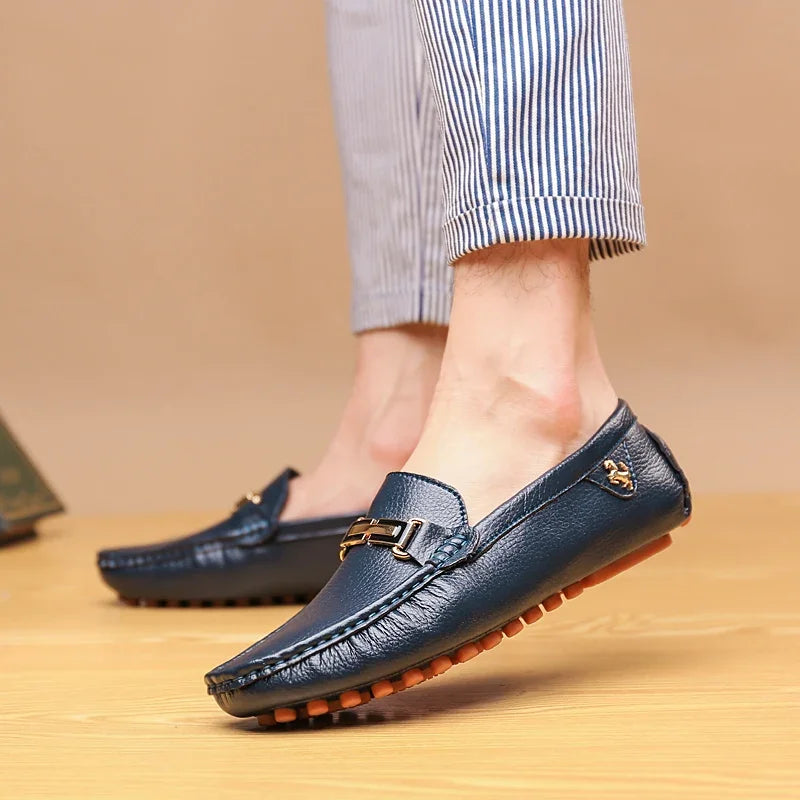 Mocassin Turquoise Homme
