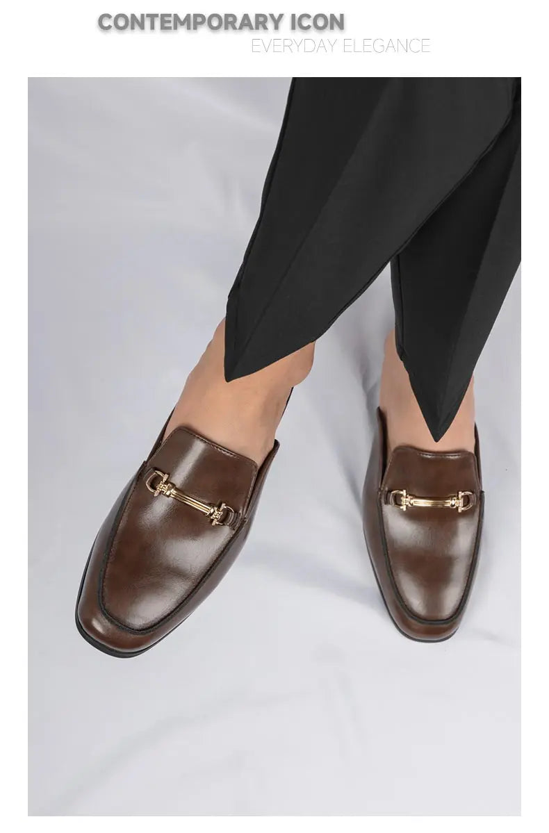 Mocassin Mule Homme Noir
