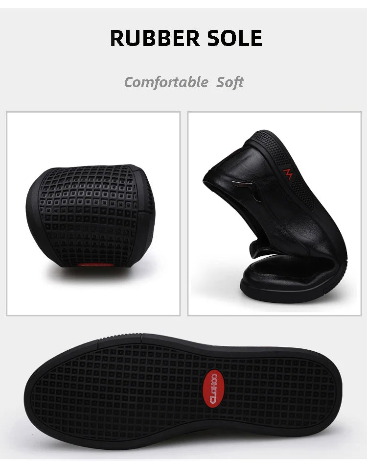 Mocassin Cuir Homme Semelle Caoutchouc