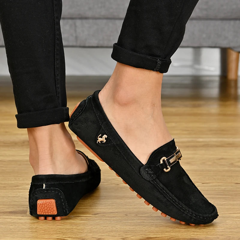 Mocassin Bleu Nuit Homme