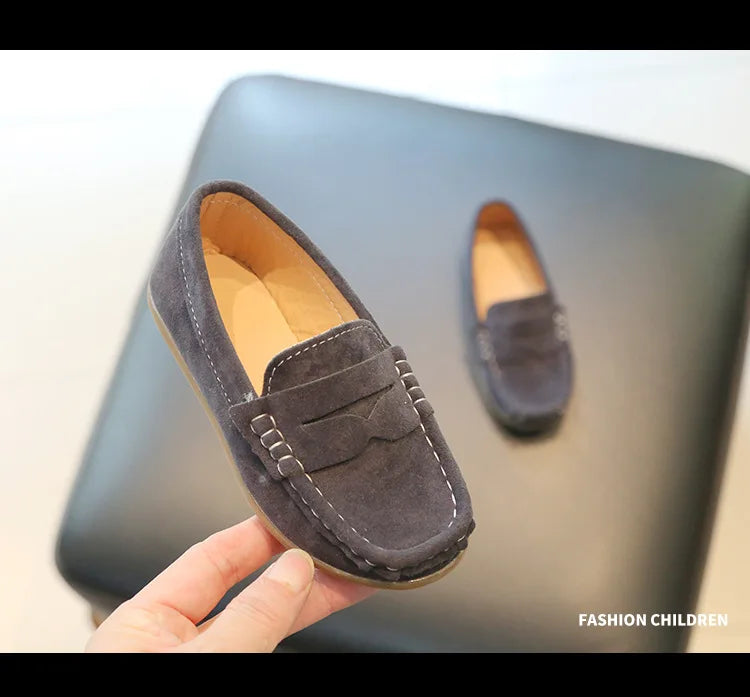 Boy Leather Shoe Spring Autumn Versatile Children's School Formal Performance Loafers Causal Non-slip Kids Slip-on Flats Shoes