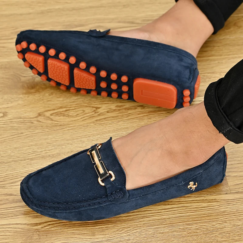 Mocassin Bleu Nuit Homme