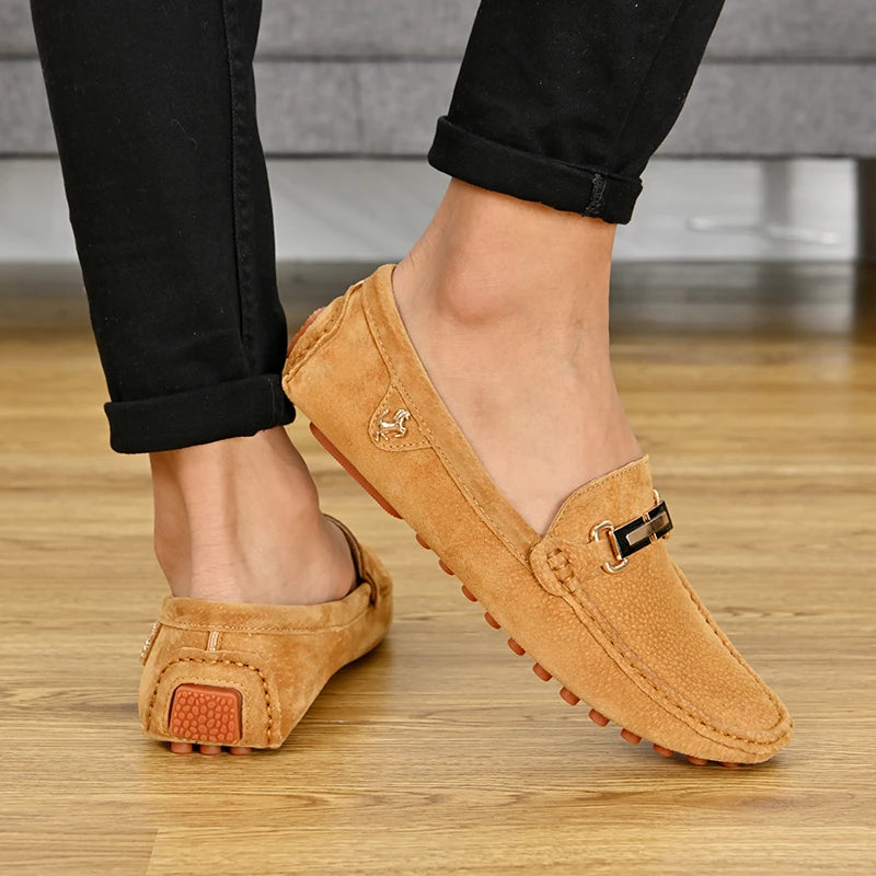 Mocassin Bleu Nuit Homme