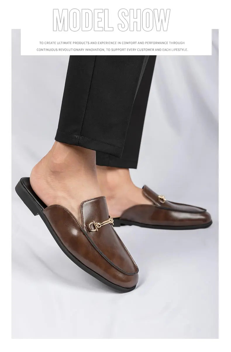 Mocassin Mule Homme Noir