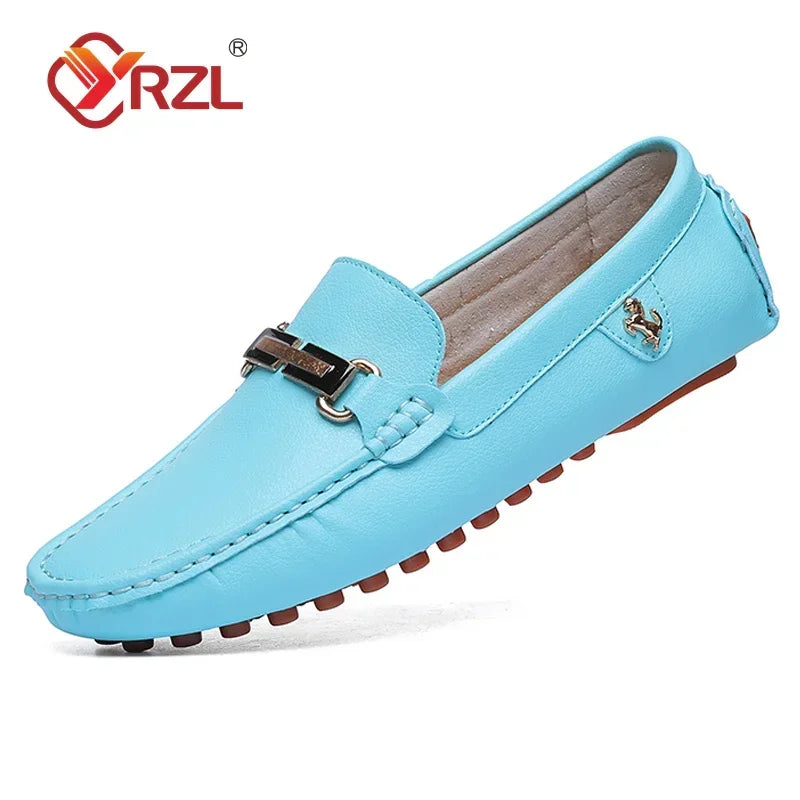 Mocassin Turquoise Homme