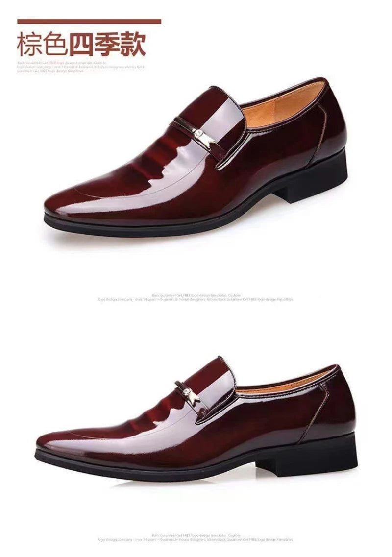 Mocassin Bordeaux Homme Vernis