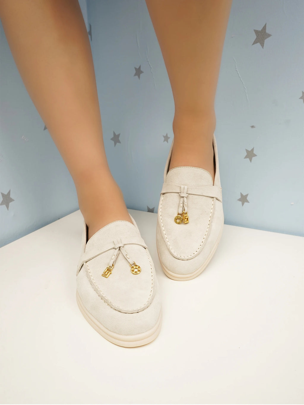 GJ High-Quality Brand Women's Shoes Luxury Leather Round Toe Retro Casual Shoes Spring Thick Soled Loafers Driving Shoes