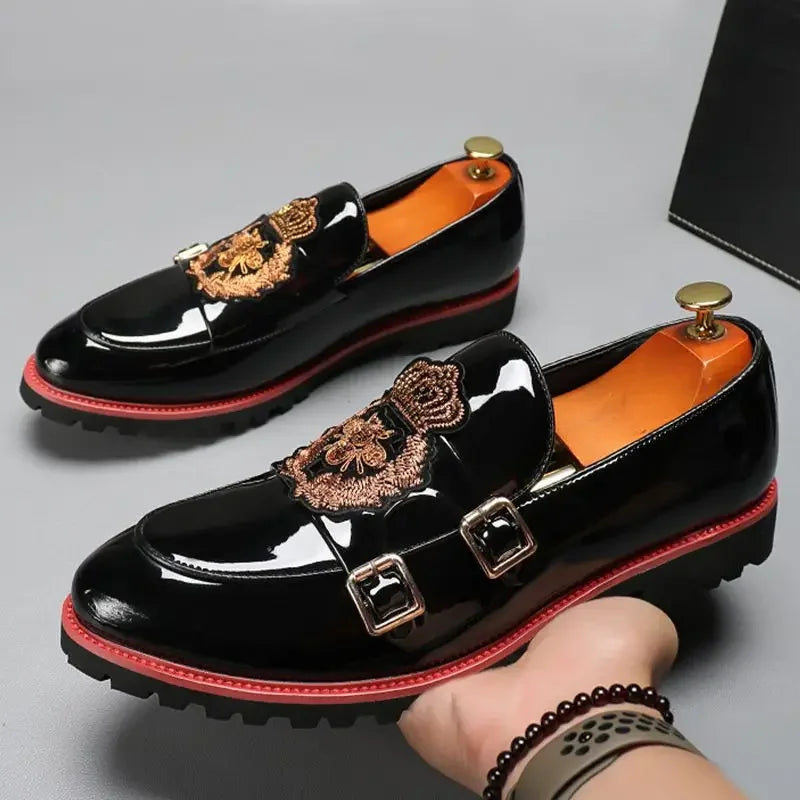 Mocassin Brodé Homme