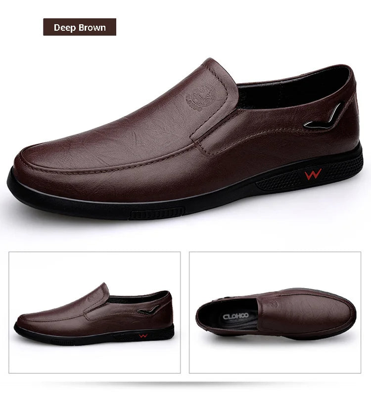 Mocassin Cuir Homme Semelle Caoutchouc