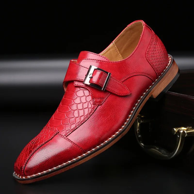 Mocassin Monk Croco Homme