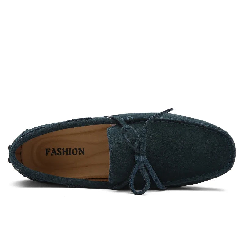 Suede Shoes Men Size 38-49 Luxury Men Loafers Soft Moccasins Man High Quality Shoes Casual Genuine Leather Driving Flats Penny