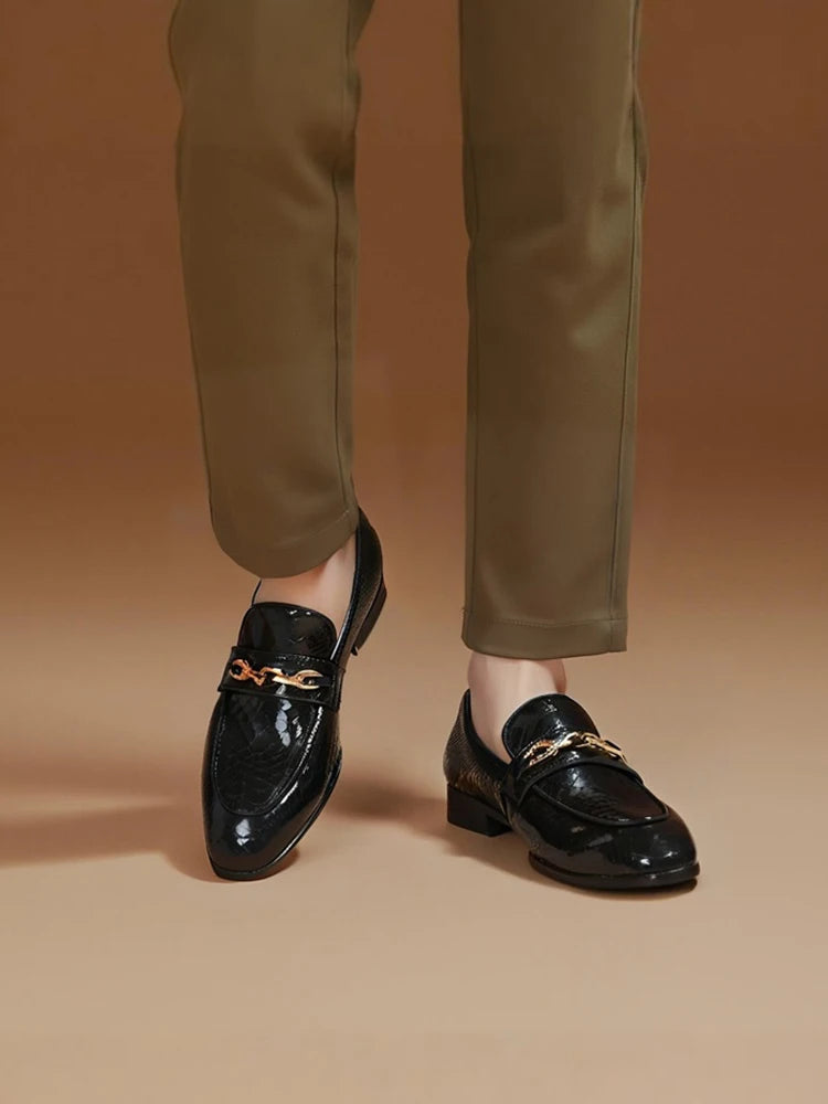 Mocassin Boucle Dorée Homme