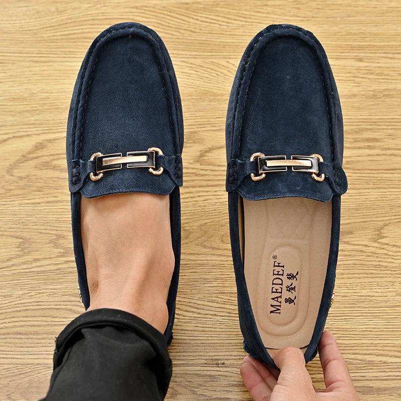 Mocassin Bleu Nuit Homme