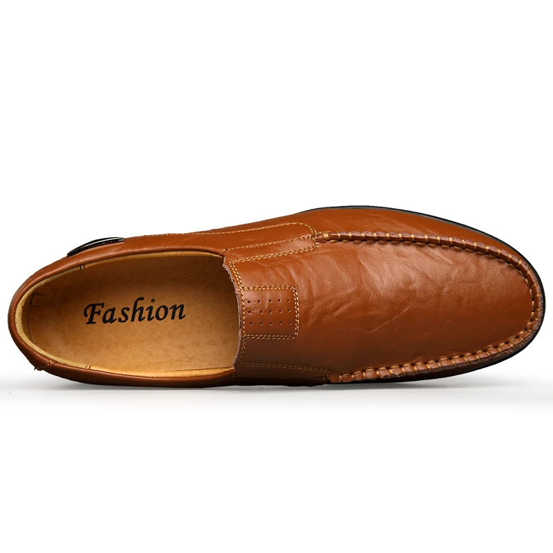 Mocassin Noir Homme Grande Taille