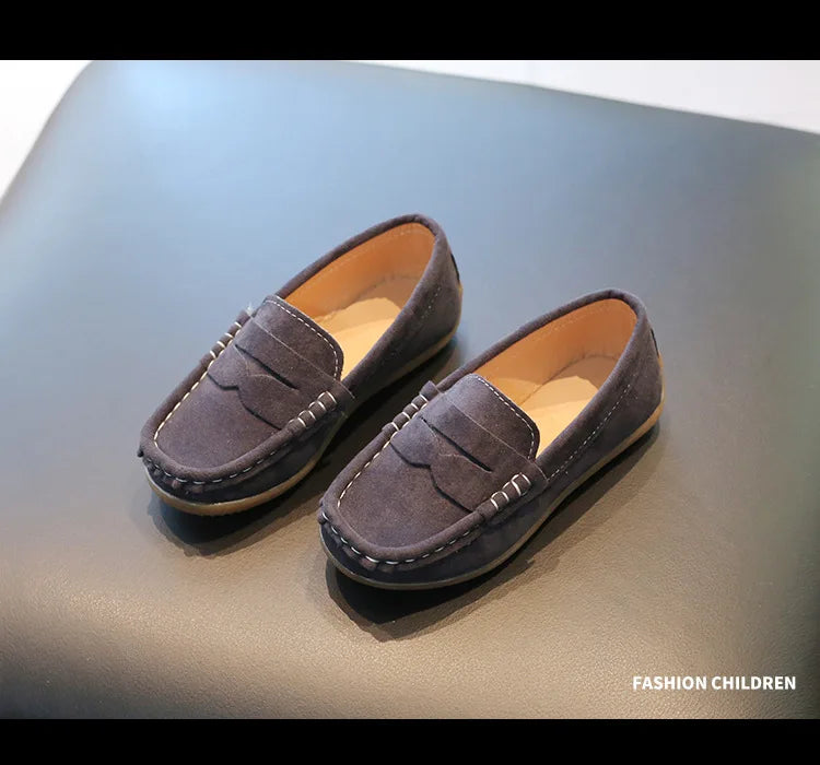 Spring Autumn Boy Leather Shoe Fashion Breathable Non-slip Children Loafers Causal Kids School Party Wedding Formal Flats Shoes