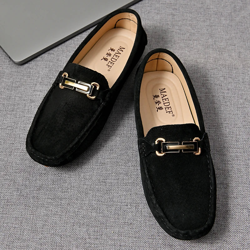 Mocassin Bleu Nuit Homme