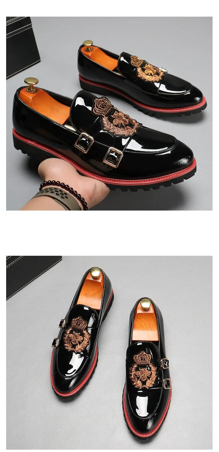 Mocassin Brodé Homme