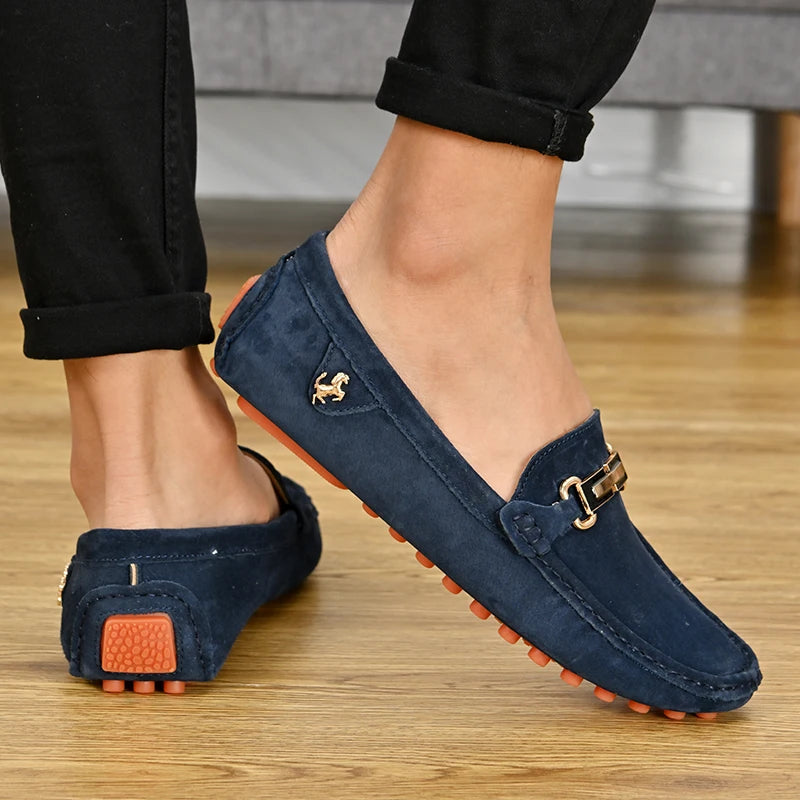 Mocassin Bleu Nuit Homme