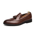 Luxury Men Loafers Tassels Soft Moccasins Spring Black Shoes Man High Quality Mens Shoes Casual Leather Driving Flats Size 38-48