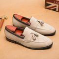 High Quality New Men's Tassel Pointed Soft Soled Gentleman's Moccasin Fashionable Comfortable Suede Breathable Casual Loafers