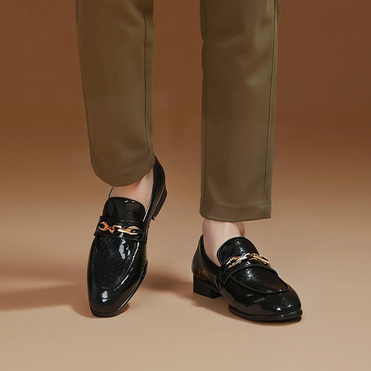 Mocassin Boucle Dorée Homme