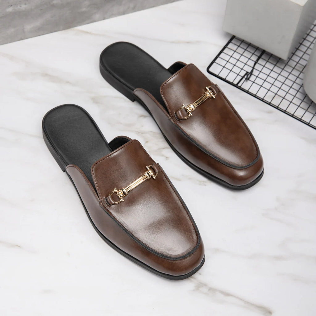 Mocassin Mule Homme Noir
