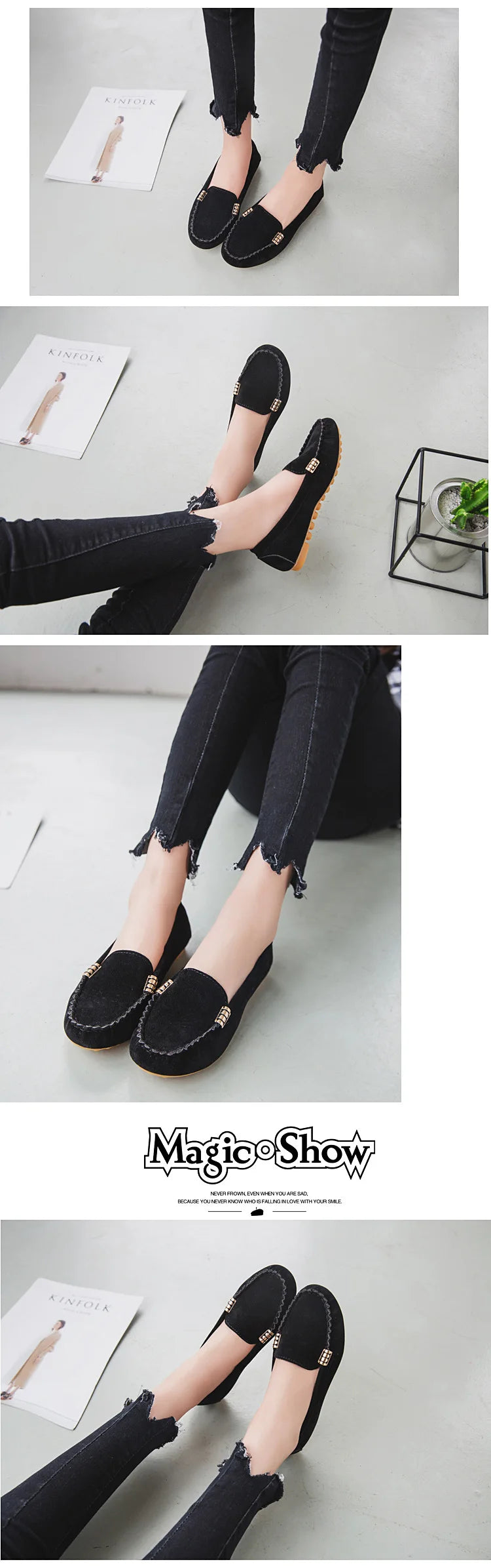 Mocassin Jean Femme
