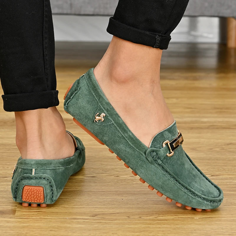 Mocassin Bleu Nuit Homme