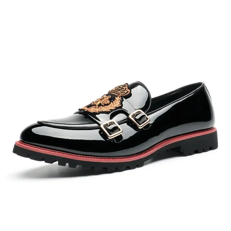 Mocassin Brodé Homme