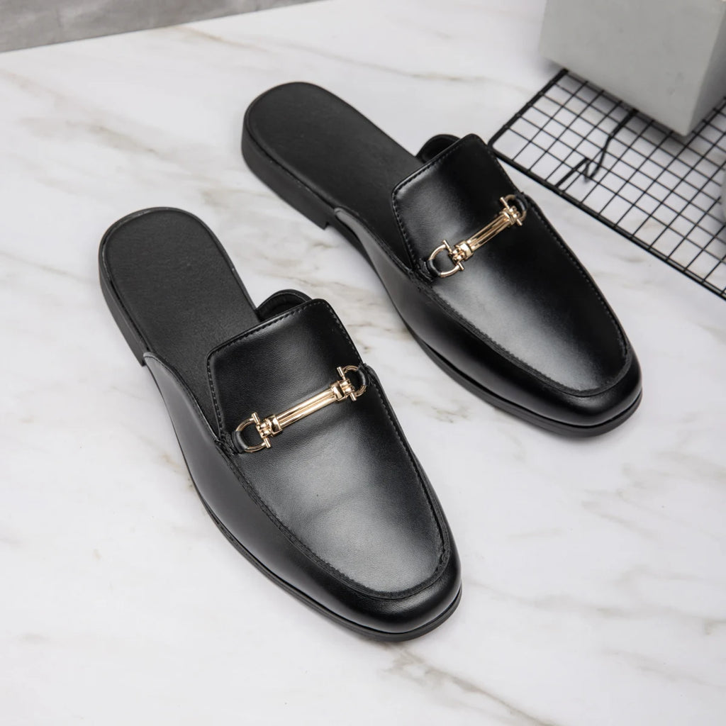 Mocassin Mule Homme Noir