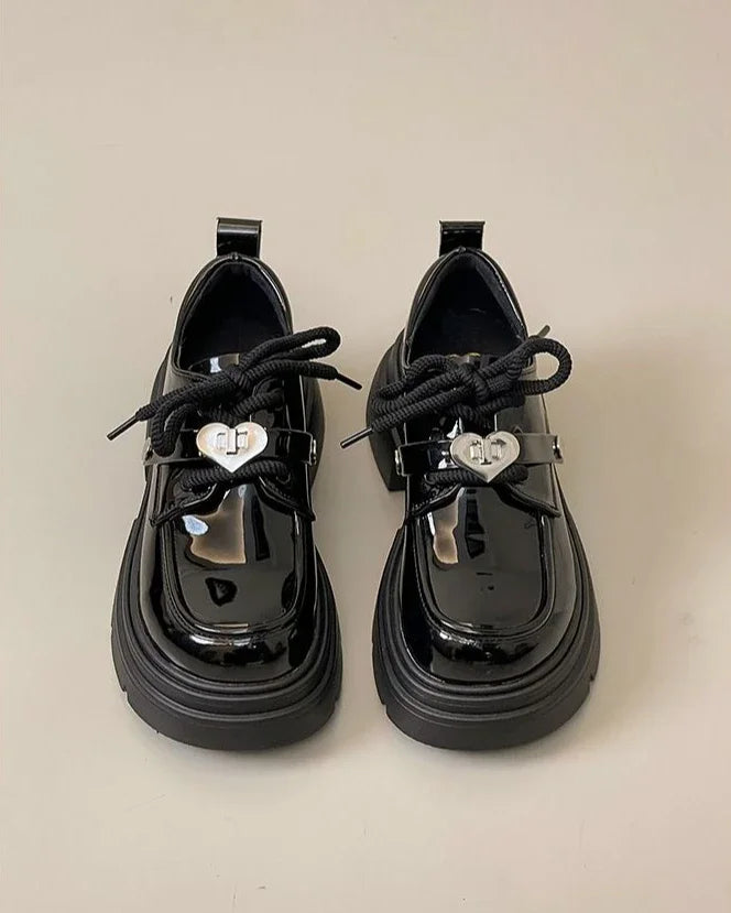 Shoes for Women Loafers Round Toe Block Heel Moccasins Woman Pumps Korean Style Chic Point With Discount Beau Today Young Casual