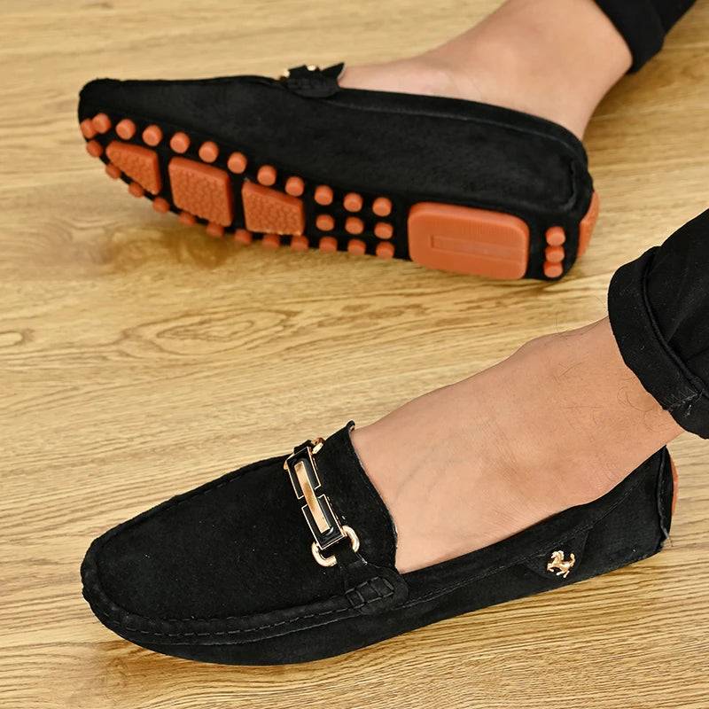 Mocassin Bleu Nuit Homme