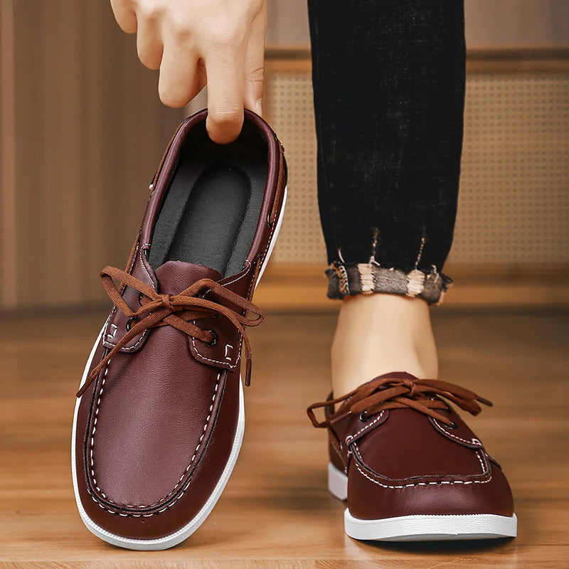 Mocassin Bateau Homme Marron