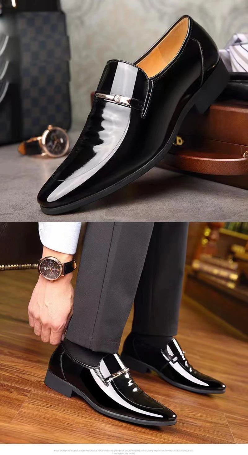 Mocassin Bordeaux Homme Vernis