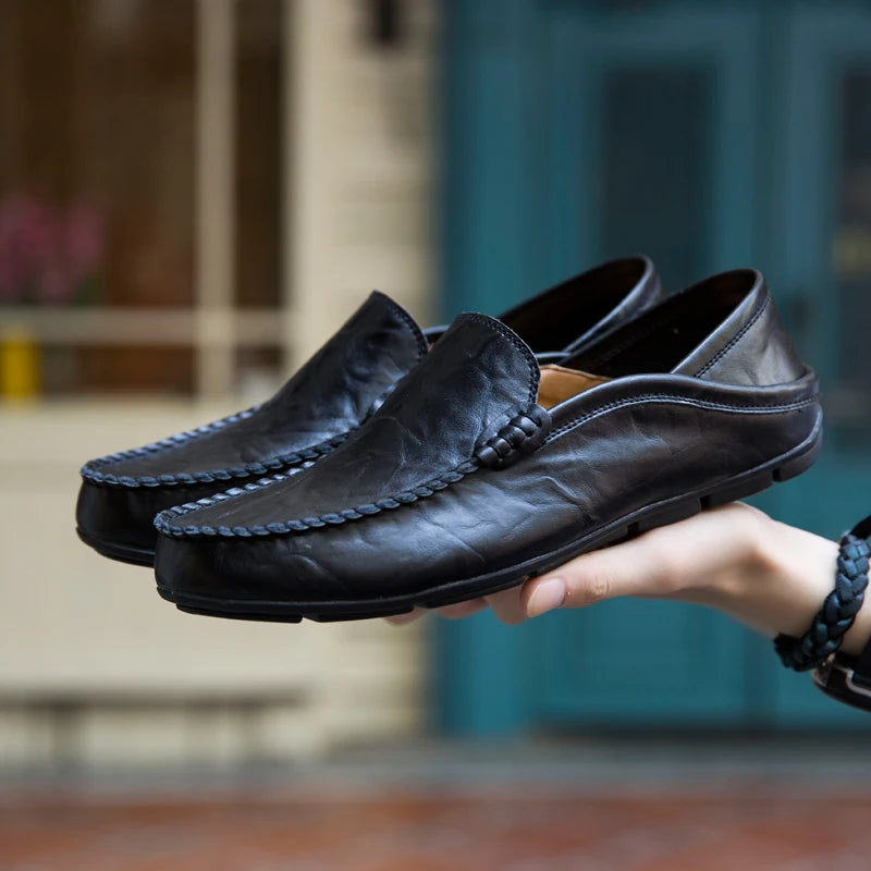 Mocassin Bateau Homme Noir
