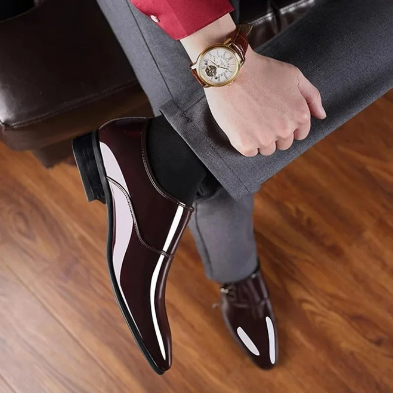 Mocassin Homme Bout Pointu Vernis