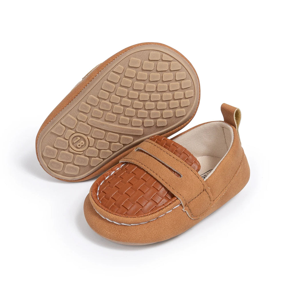 KIDSUN Baby Girls Boys Classic Loafers Infant Oxford Dress Shoes Prewalker Soft Slip On Moccasin Crib Flats Newborn Shoes