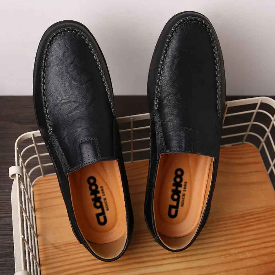 Mocassin Noir Homme Confortable