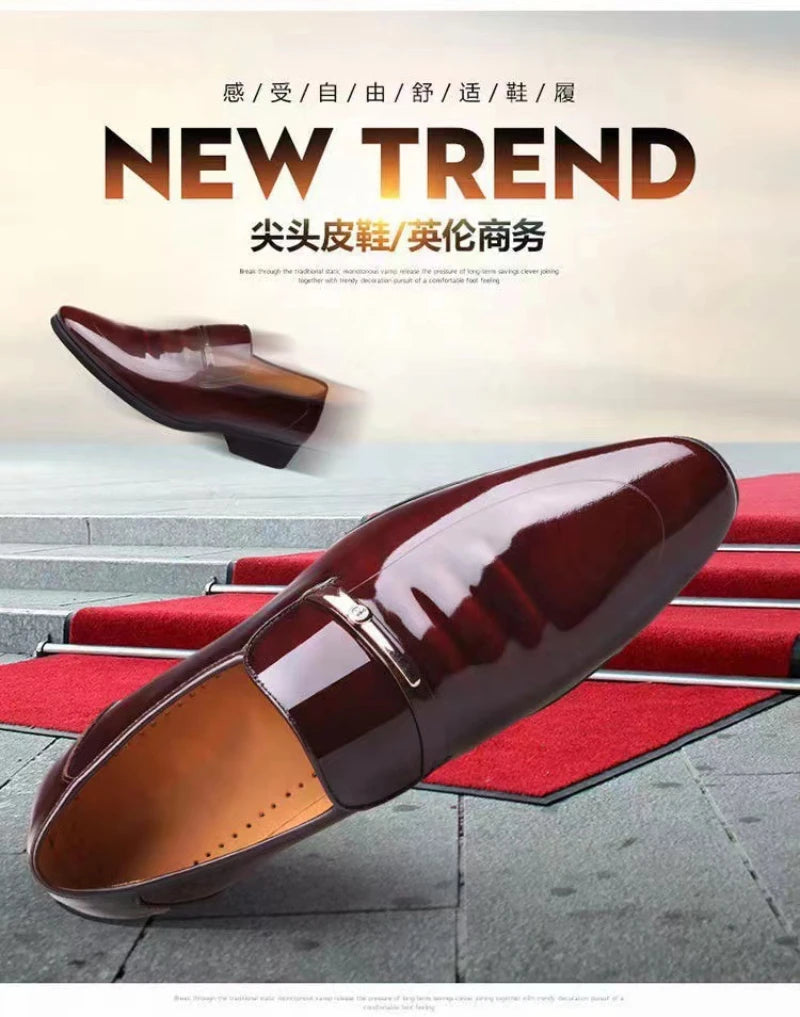Mocassin Bordeaux Homme Vernis