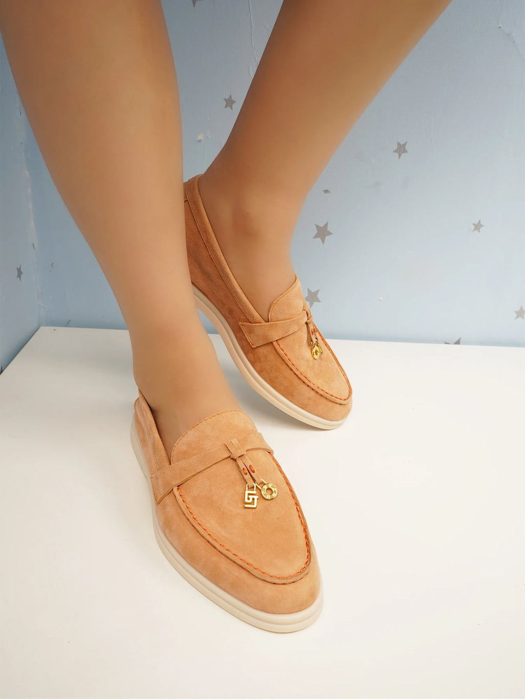 GJ High-Quality Brand Women's Shoes Luxury Leather Round Toe Retro Casual Shoes Spring Thick Soled Loafers Driving Shoes